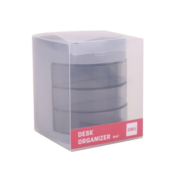 Органайзер за бюро Deli Multi - сив - Image 3