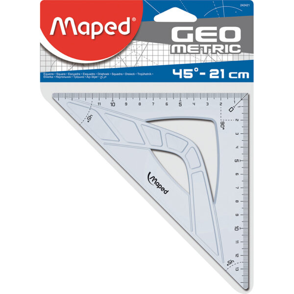 Триъгълник Maped GEOMETRIC 45°х 21см.