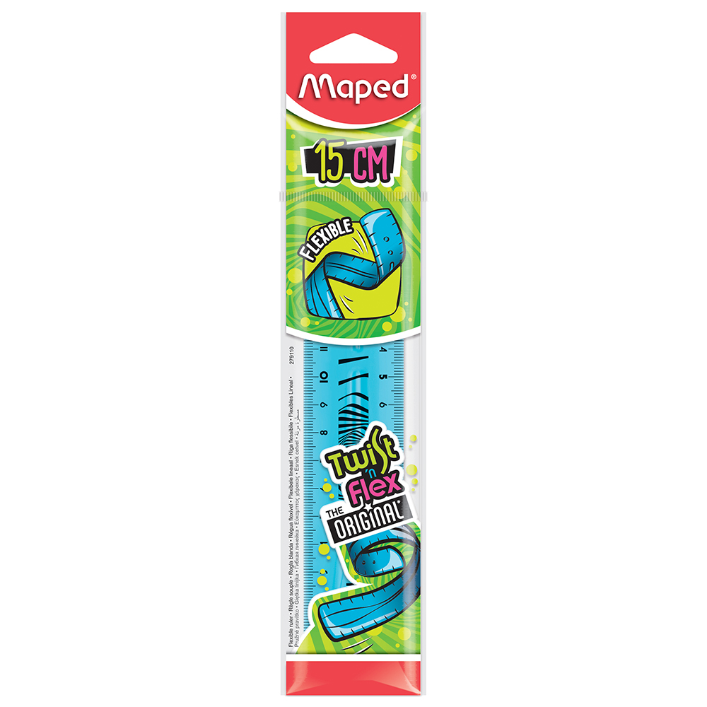 Линия Maped 15 см. Twist`n FLEX 100% гъвкав
