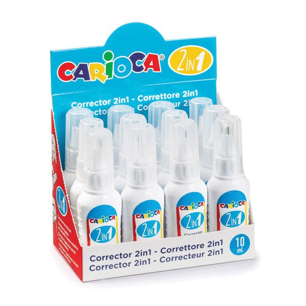 Коректор CARIOCA флуид 2 в1 химикал+четка