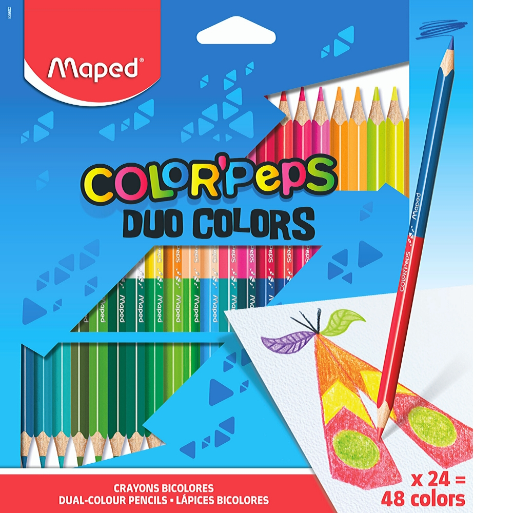 Цв. моливи  Maped ColorPeps DUO, 24 бр. - 48 цвята
