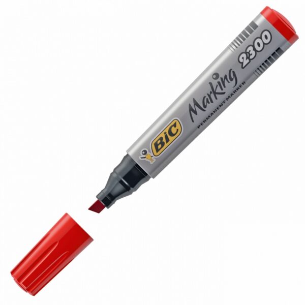 Перманентен маркер BIC MARKING™ 2300 - скосен ЧЕРВЕН