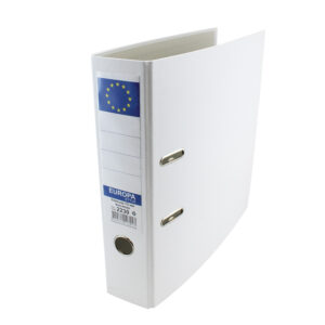 Класьор Europa А4, 7.5 см., PP - бял