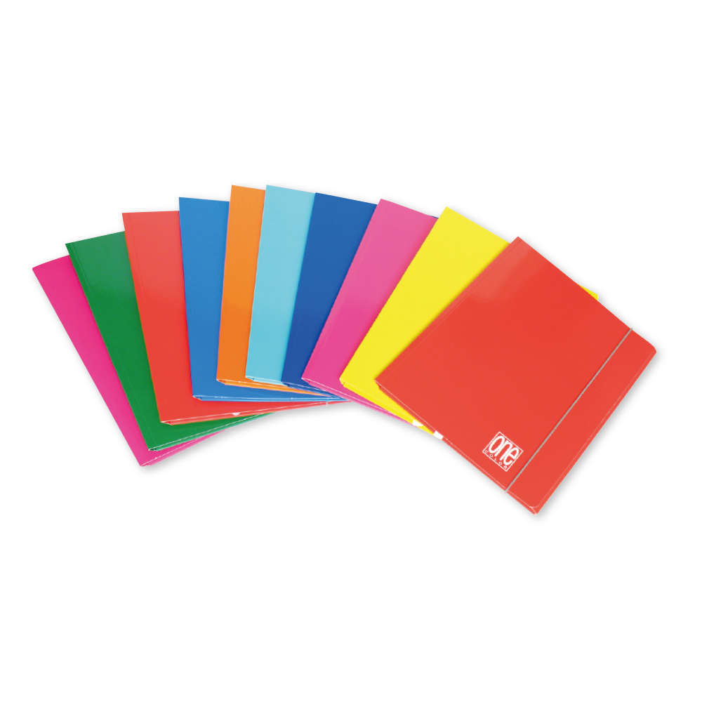 Папка с ластик One Color А4 - картон гланц
