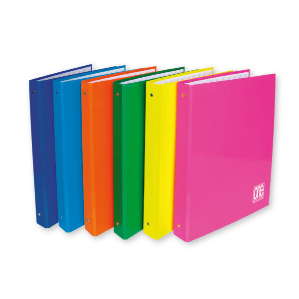 Класьор 4 ринга One Color А4, -картон гланц, 35 мм. ширина на гърба