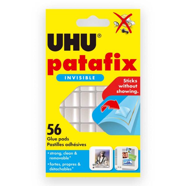 Лепяща гума UHU Patafix прозрачни - 56 бр.