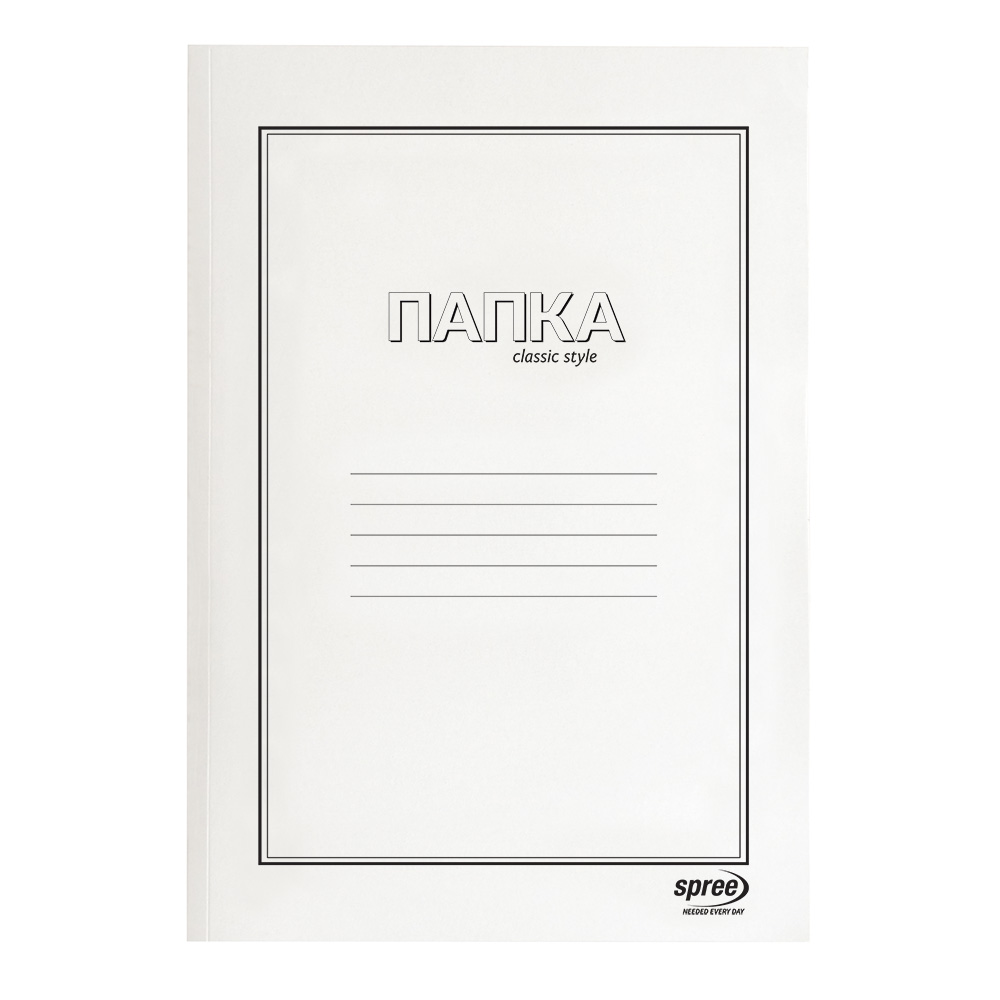 Папка с машинка картон Spree classic, А4